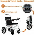 thumbnail image 5 of Mujocooker Electric Foldable Wheelchair for Adults, Foldable Electric Wheelchair 300 lbs Capacity, 2  Lithium Batteries, 25 Miles Range, 5 of 9