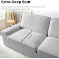 71" Loveseat Sofa, 2 Seater Small Modern Sofa for Living Room, Chenille