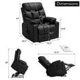 LVUYOYO Power Lift Recliner Chair, PU Leather Electric Recliner with