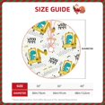 thumbnail image 4 of Balery Dinosaur on Excavator Printed Christmas Tree Skirt , Merry Christmas Party Christmas Tree Decoration,Adjustable Tree Skirt-48", 4 of 8