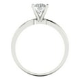 thumbnail image 4 of 1 ctw Solitaire Anniversary Ring for Women | Round Cut White Sapphire | Hyperallergenic Solid 14K White Gold, 4 of 5