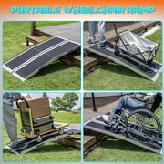 Wheelchair Ramps, Adjustable Portable, 600 lb capacity, 8 Ft Scooter Ramp