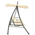 thumbnail image 3 of vidaXL Patio Swing Chair Outdoor Bench with Canopy and Cushion Swing Seat, 3 of 5