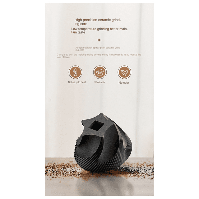 Coffee Grinder Charge Professional Stronger Adjustable Grinding Machine Portable Vacation Travel Cafe Grinder Silver
