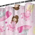 thumbnail image 3 of Princess Castle Pattern Shower Curtain 72"x84" ,Bathroom Decorative Shower Curtains Set with 12 Hooks,Modern Waterproof Washable Shower Curtain, 3 of 6