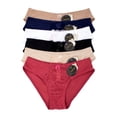 thumbnail image 1 of Paquete de Pantaletas Adda Lingerie Modelo Melva, Diseño de lycra y encaje, Colores surtidos, 1 of 5