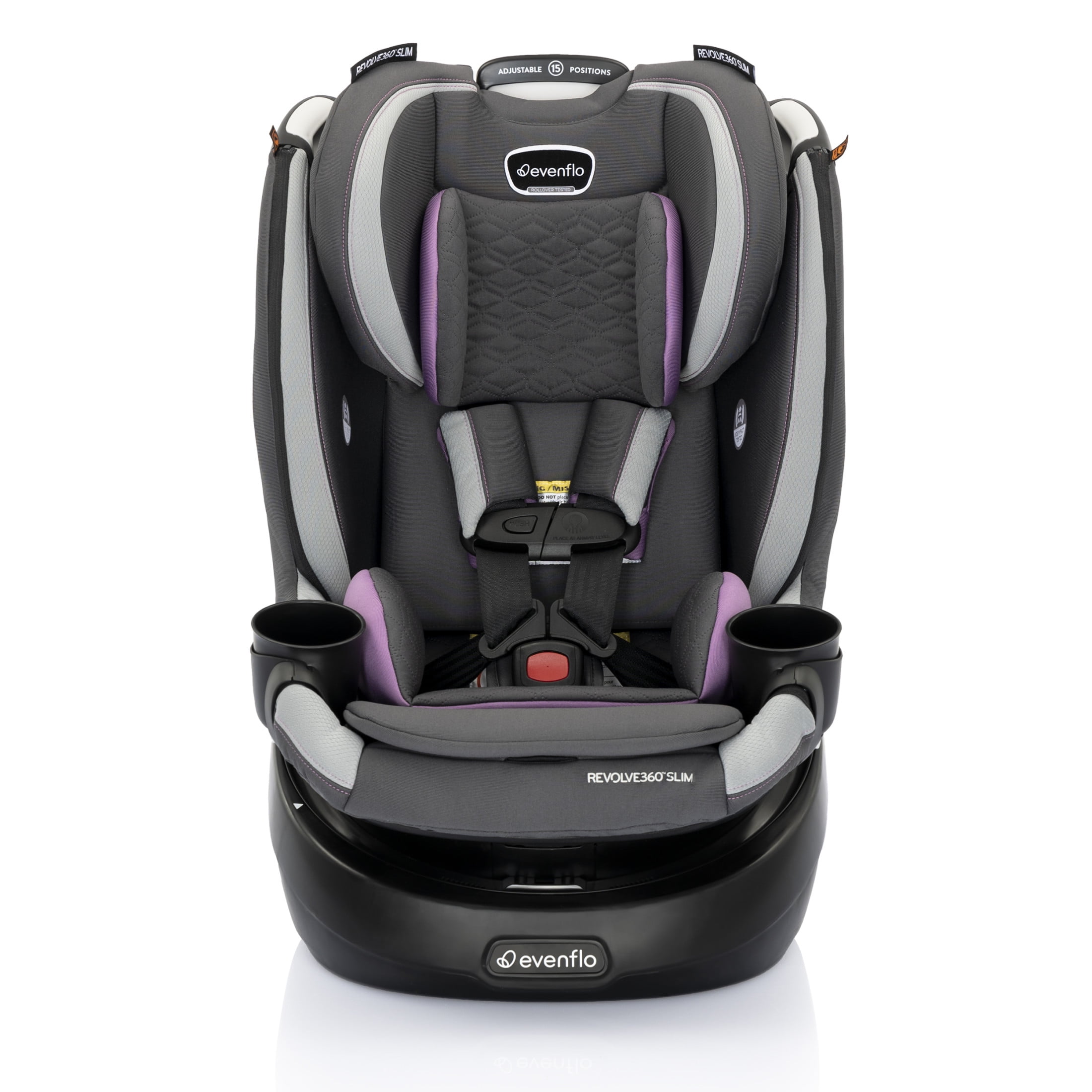 Evenflo Evolve Evenflo Platinum Series Purple Evenflo Brandclub Revolve360  Slim 2-in-1 Rotational Car Seat