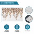 thumbnail image 6 of Eucalyptus Leaves Placemats Set of 12, Brown Summer Botanical Weeping Placemats for Dining Table, Place Mats for Kitchen Tabletop, Waterproof Wipeable Dining Table Mats Set, 6 of 9