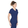 thumbnail image 4 of Healing Hands Scrubs for Women Mock Wrap Neck Top 2 Pocket Purple Label Women's Scrub Top 2172 Jordan Navy 2XL, 4 of 6