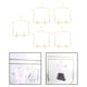 thumbnail image 5 of 5 uds 1:3 Muebles para colgar Baoblaze Estante de ropa en miniatura Dorado, 5 of 8
