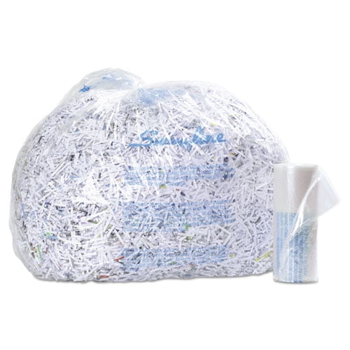 Plastic Shredder Bags, 6-8 Gal Capacity, 100/box | Bundle of 2