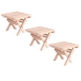 thumbnail image 4 of KAKOWELY 3PCS Miniature Folding Table Models Creative Wooden Mini Table Mini House Decor,2.32"X2.32"X1.81", 4 of 5