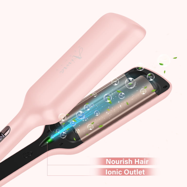 Aima Beauty 1.25-Inch Twin Barrel Hair Crimper, Pink photo 8