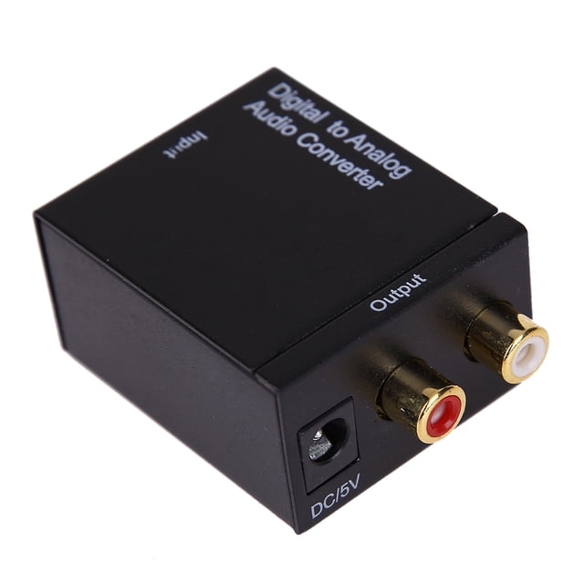 Adaptador convertidor Toslink coaxial coaxial óptico digital a RCA analógico L/R