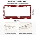 thumbnail image 4 of GZHJMY Christmas Santa Claus License Plate Frames, License Plate Covers, 2 Packs Universal Aluminum Tag Frame with 2 Holes & Screw Caps for Front and Rear Car Tags, Round Hole Decorative, 4 of 7