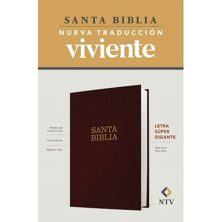 Santa Biblia Ntv, Letra Súper Gigante (Tapa Dura, Vino Tinto, Letra Roja) (Hardcover)(Large Print)