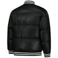 thumbnail image 3 of Men's Starter Black Chicago White Sox Full-Zip Leather Jacket, 3 of 3