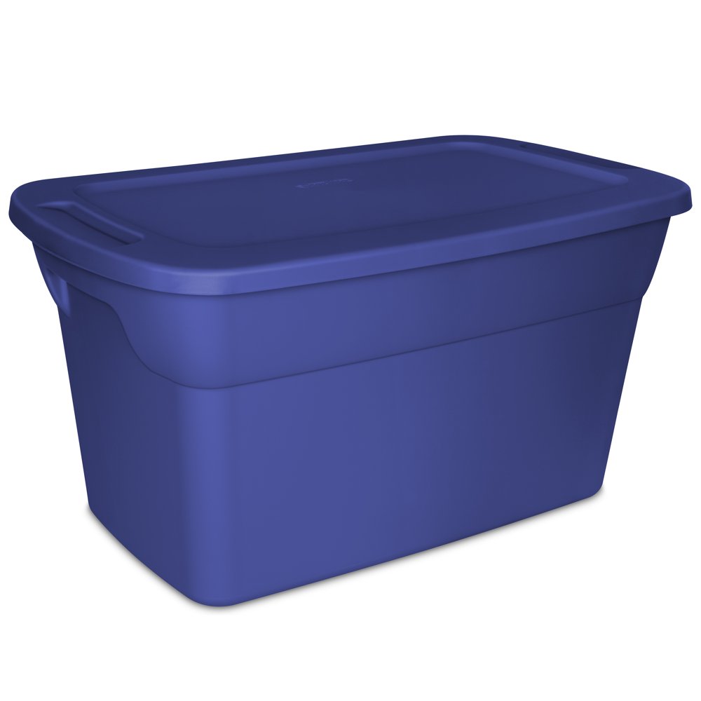 Sterilite 30 Gallon Tote Box -Mainstays Blue, Case of 6 - Walmart.com