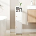 thumbnail image 2 of BEWISHOME Small Bathroom Storage Cabinet with 2 Doors, Narrow White Cabinet with Adjustable Shelves for Small Spaces, 2 of 10