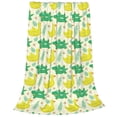 thumbnail image 2 of Salouo crocodile and duck Print Bed Blankets, Flannel Blanket Comfortable Air Conditioning Blanket Lightweight Blanket for Sofa Bed Travel & Couch-80"x60", 2 of 7
