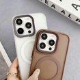 thumbnail image 4 of For iPhone 16 Pro Max Case Compatible with MagSafe TPU Acrylic Phone Back Cover Diamond Texture - Gr, 4 of 5