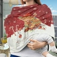thumbnail image 3 of Renewold Stretchy Baby Car Seat Cover Carseat Canopy for Babies Universal Baby Breastfeeding Stroller High Chair Shopping Cart Cover Christmas Decor, Christmas Highland Cow Red, 3 of 7