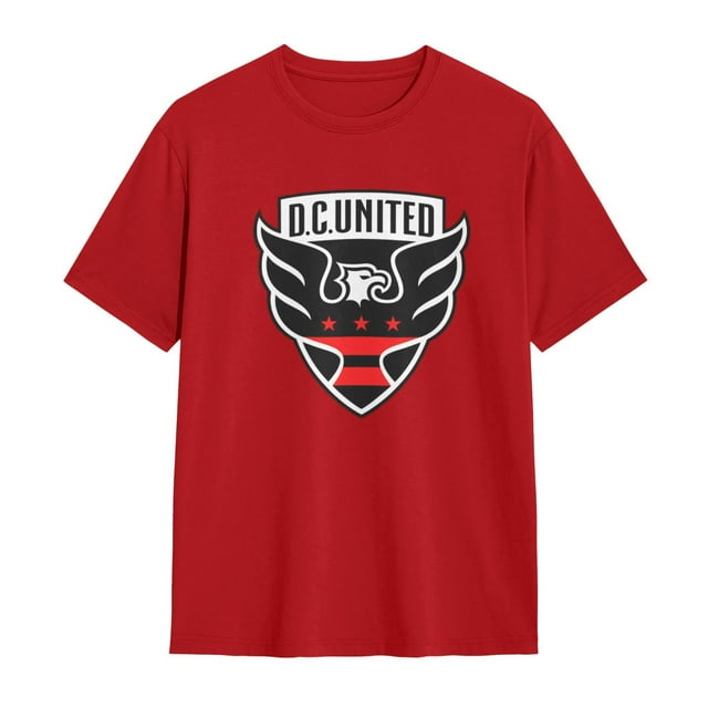 D.C. United T-Shirt Basique à Manches Courtes en Coton pour Homme Usage Quotidien