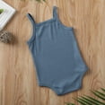 thumbnail image 3 of Douhoow Summer Newborn Boys Girls Sling Sleeveless Romper Baby Cotton Jumpsuit Solid Color Playsuit, 3 of 7