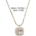 thumbnail image 3 of (A)Personality Necklace Simple and Exquisite Design Suitable for All Occasions Diamond Heart Necklace (B One Size), 3 of 4