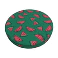thumbnail image 2 of Lsque Watermelon Round Bar chair cushion covers Velvet Fabric Premium Comfort Protects from Scratches and Stains for 14-17 Inch Chair- 13 inch, 2 of 7