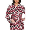 thumbnail image 4 of Moomaya Printed Robe For Girls Cotton Bathrobes For Women Wrap Dressing Gown, 4 of 6