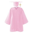 thumbnail image 2 of MKOSPLRT 2-Pack Kids' Graduation Dress 3-12 Years Shiny Full Zip Academic Robe and Cap Set with 2025 Tassel for School Ceremony Performance, 2 of 3