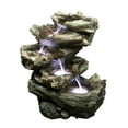 thumbnail image 7 of Hi-Line Gift Ltd. 4 Level Logs Fountain W/LED, 7 of 7