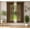 BROWN, variant on Gorgeous Home Linen 2 Panel Voile Sheer Window Treatment 55" Width X 63" Drapes Inside or Outside Ruby