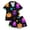 00@Black1031, variant on Elegyee Toddler Girls Pajamas Halloween Sleepwear Graphic Short Sleeve Outfits, Black, Size 3-4