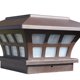 thumbnail image 3 of Farola LED con energía solar para exteriores, resistente al agua, para jardín, patio, valla (café), 3 of 5