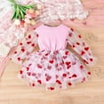 thumbnail image 5 of piuwrlz Kid Girls Unibody Princess Dress Mesh Yarn Skirts One Piece Skirt Set Pink Size 18M, 5 of 7