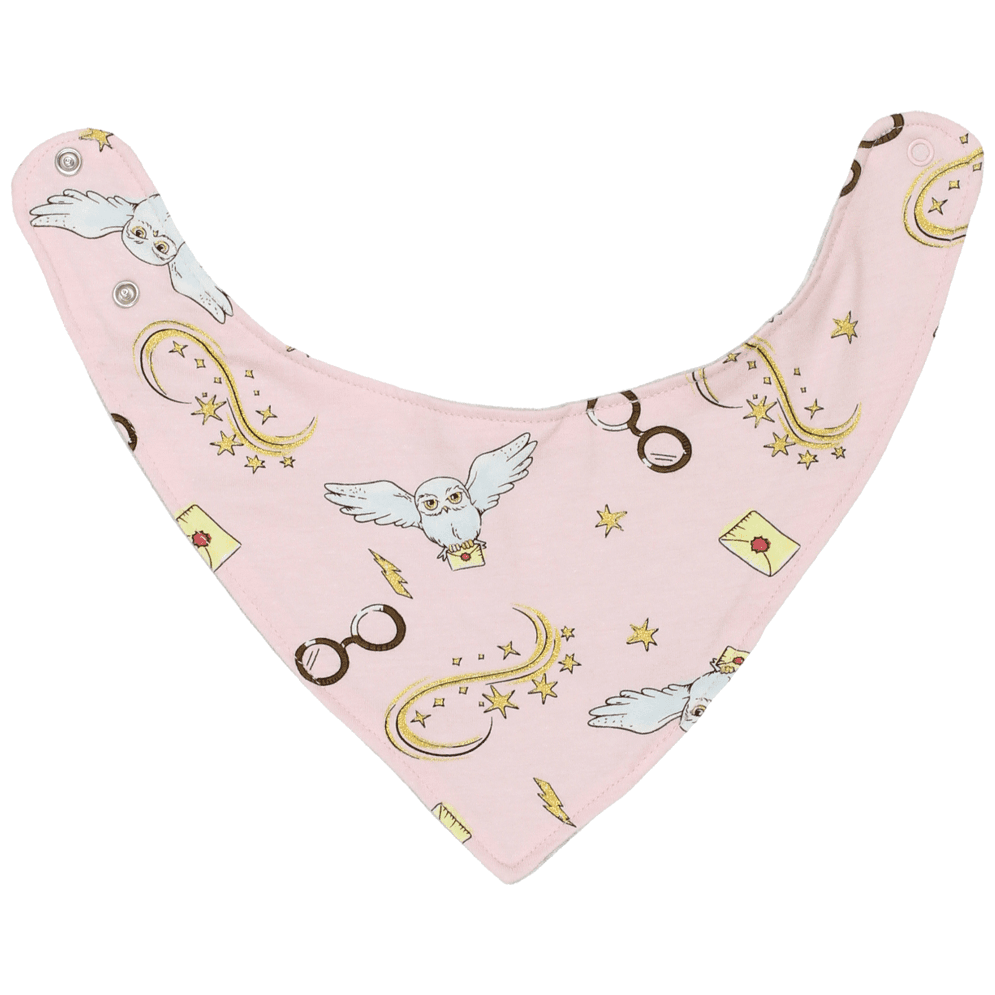 Harry Potter Infant Baby Girls One Piece Bodysuit with Pull-on Pant Bib Set HPG200