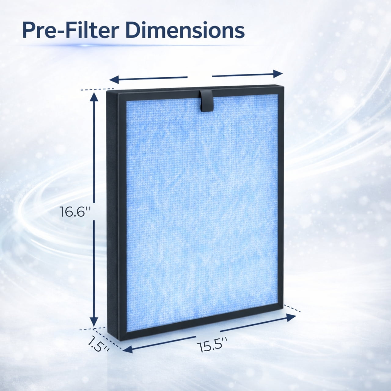 Nispira HP8 Replacement HEPA Filter Compatible with SimPure HP8 Air Purifier 3 Stage Filtration with Activated Carbon Pre Filter Replacement Air Cleaner Filter 3 Pack
