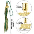 thumbnail image 5 of PVCS 5pcs 2021 Green Gold Graduation Cap Tassels Mix Color for Graduate Hats Parties Ceremonies, 5 of 5