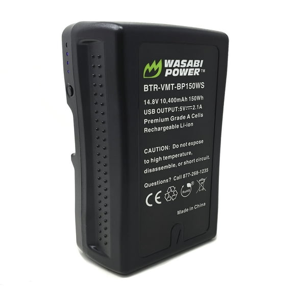 Wasabi Power V-Mount Battery (14.8V, 10400mAh, 150Wh)