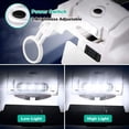 thumbnail image 5 of Lupa frontal Lupa iluminada con 3 luces LED - 5 lentes desmontables 1.0X a 3.5X - Lente secundaria 8X - Diadema ajustable para reparaciones de manualidades de costura, 5 of 5