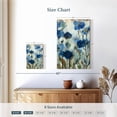 thumbnail image 4 of Elephant Stock Abstracted Floral In Blue I Wall Art - Vertical Canvas Wall Art - Living Room Wall Decor - Abstract Canvas - Blue And Brown Decor By Silvia Vassileva - 8" x 12", 4 of 8