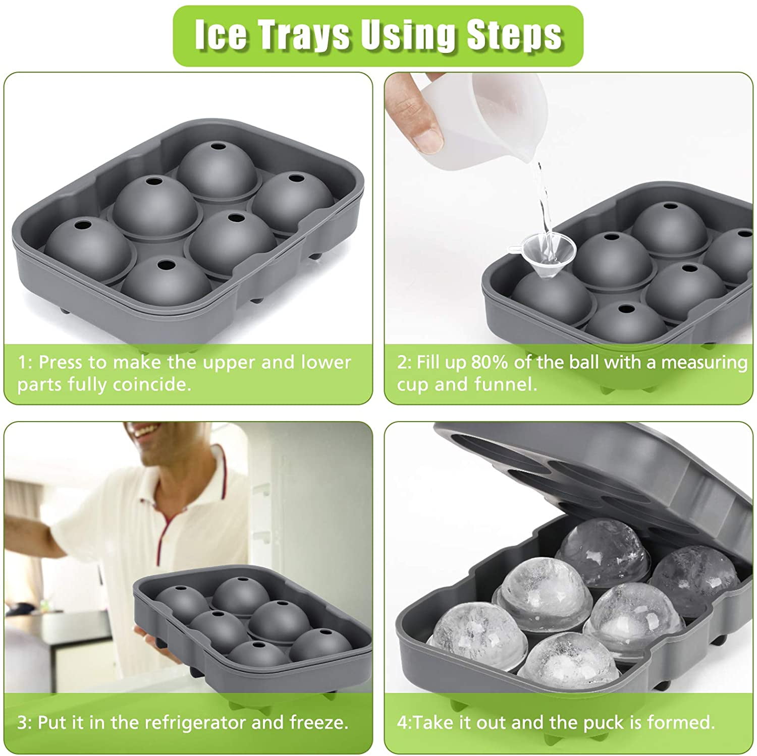 Up To 80% Off on Large Silicone Ice Mold Maker