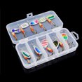 thumbnail image 3 of Señuelos 10pcs Spinner Bait Señuelos de pesca Cuchara giratoria Señuelos Metal Bass Trucha Señuelo S yeacher estándar, 3 of 7
