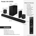 thumbnail image 2 of SAMSUNG HW-Q910D Barra de sonido de 9.1.2 canales con Dolby Audio, expansión de sonido envolvente, sonido adaptativo, subwoofer inalámbrico, 2024, 2 of 5