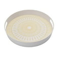 thumbnail image 3 of Hometrends Lemon Bamboo Melamine Round Tray 15.75 Inch 1pc, 3 of 4