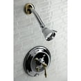 thumbnail image 6 of Kingston Brass KB3639ALSO Restoration Pressure Balanced Shower Faucet, Brushed Nickel & Polished Brass, 6 of 6