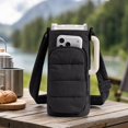 thumbnail image 4 of Mini Crossbody Bag Sling Chest Pack, Lightweight Running Phone Holder with Touch Screen & Side Bottle Mesh, Polyester Sports Shoulder Bag for Men Women Jogging Gym Travel Hiking Cycling Black, 4 of 5