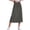 Dark Gray, variant on Tqcoqu Midi Skirt for Women Split High Waist Elegant Flared Flowy A Line Work Skirts,Dark Gray,Women's XS-XXL